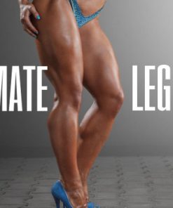 Muscular bodybuilder fitness model girl legs